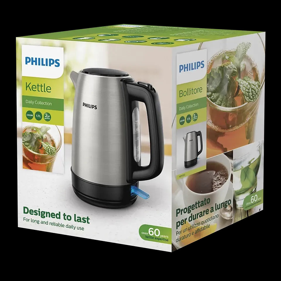 Philips Kettle Model HD-9350 1.7 liter capacity Official Warranty (0% Markup Upto 6 Months)