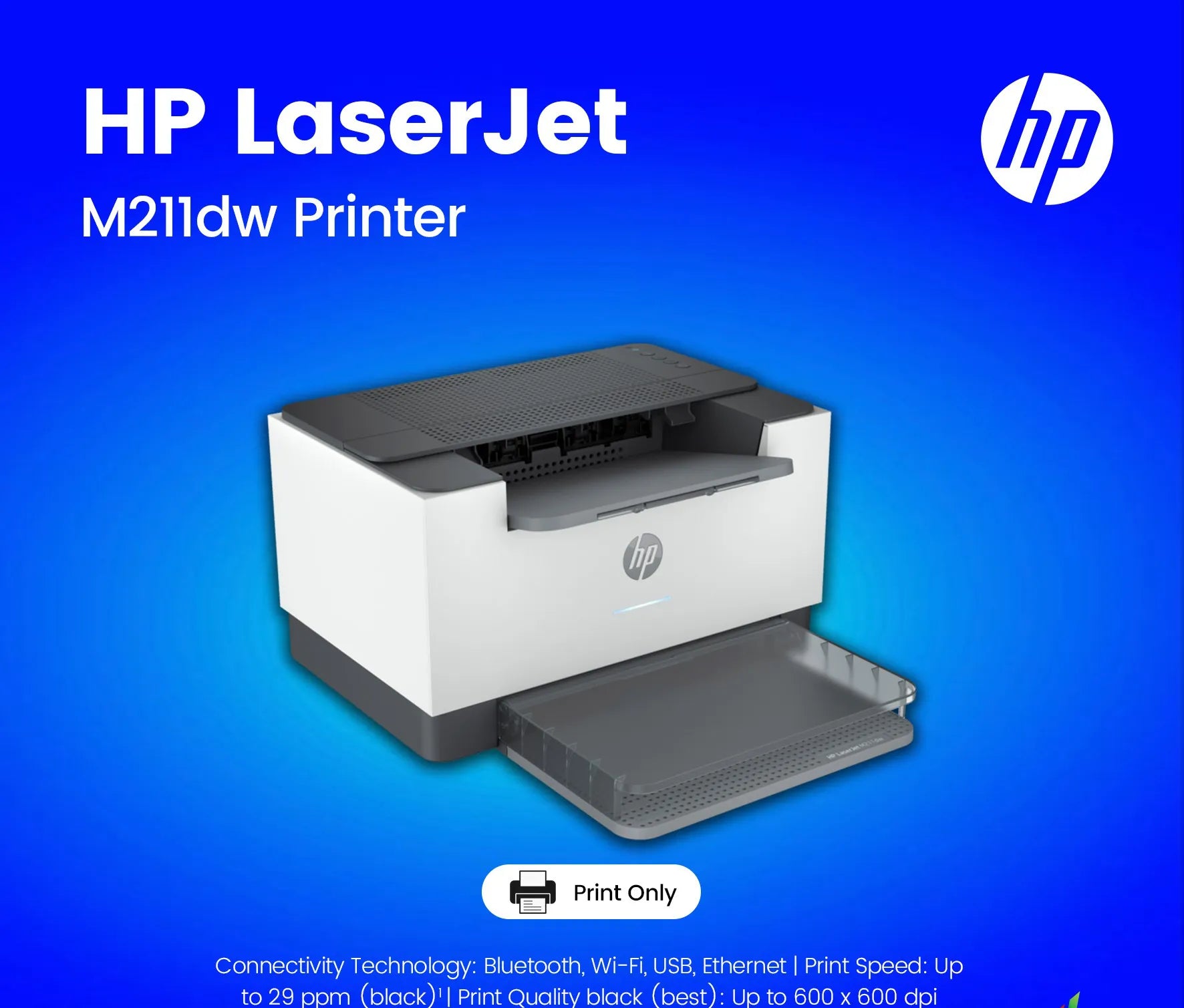 HP LaserJet M211dw Printer Black and White, Duplex, Wireless (Official Warranty)