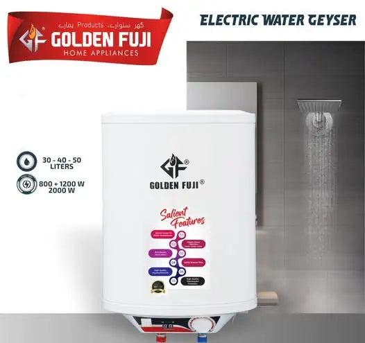 Golden fuji Electric Water Geyser GF30L 30Liter Dual Option (1200 watt + 800 watt)