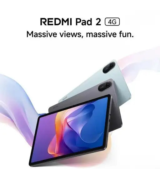 Redmi Pad 2 4G Graphite Gray 8G RAM 256G ROM 11-Inch 2.5K Display 9000mah Battery Advanced Helio G100-Ultra with 4G
