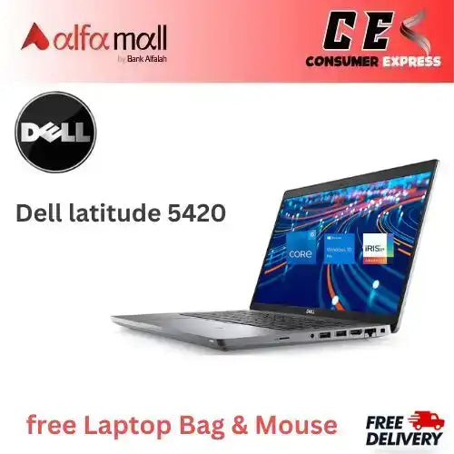 Dell Latitude 5420 , Intel Core i5-1145G7 11th Gen, 8GB Ram DDR4, 512GB NVMe SSD, Free Bag & Mouse (Like New)