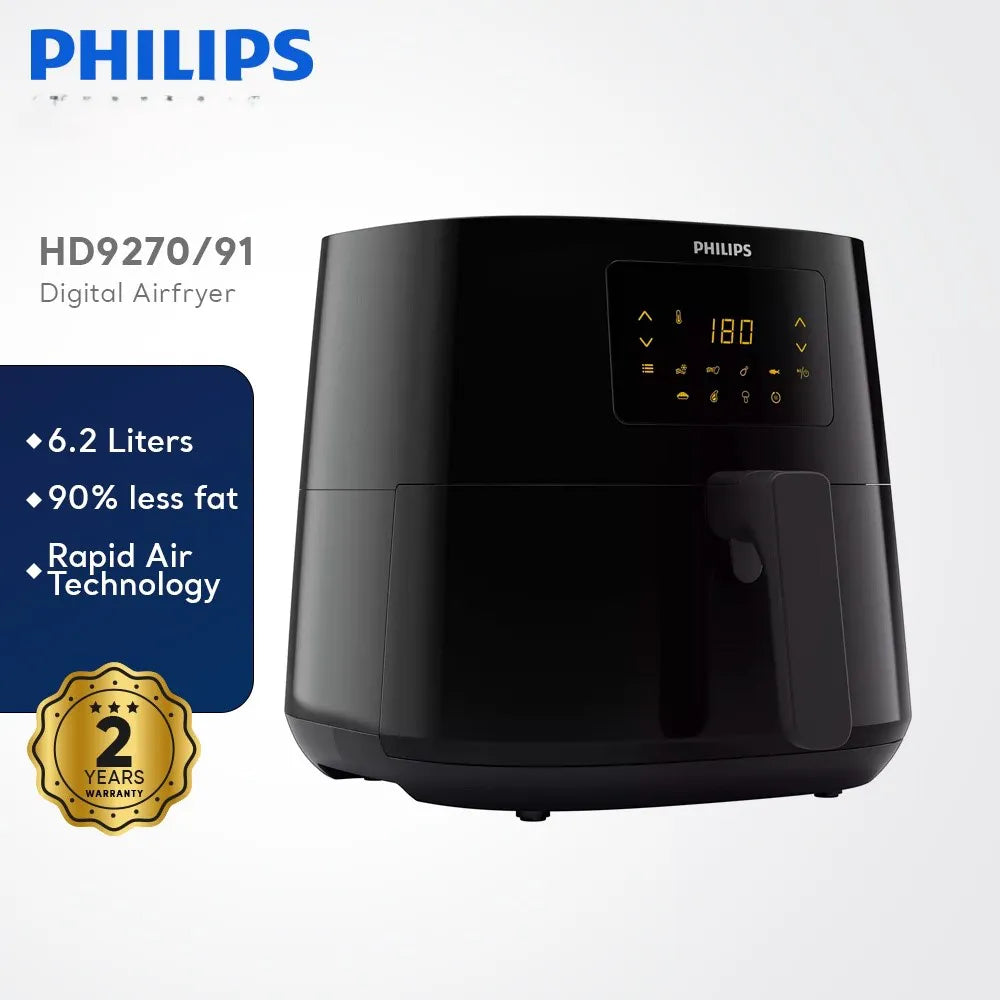 Philips Essential Air Fryer XL HD9270 Digital - 2 Years Official Warranty (0% Markup upto 6 Months)
