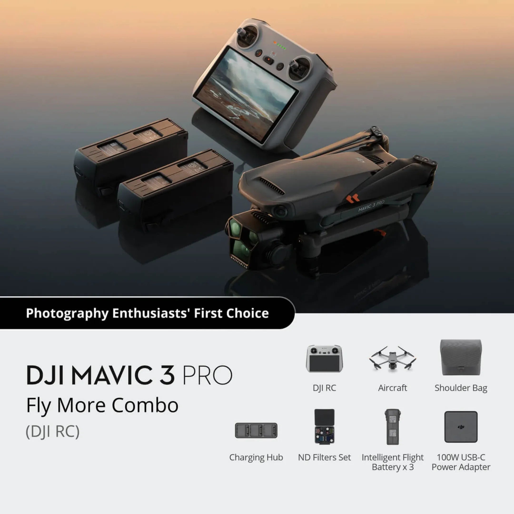 DJI Mavic 3 Pro Dre with Fly More Combo & DJI RC