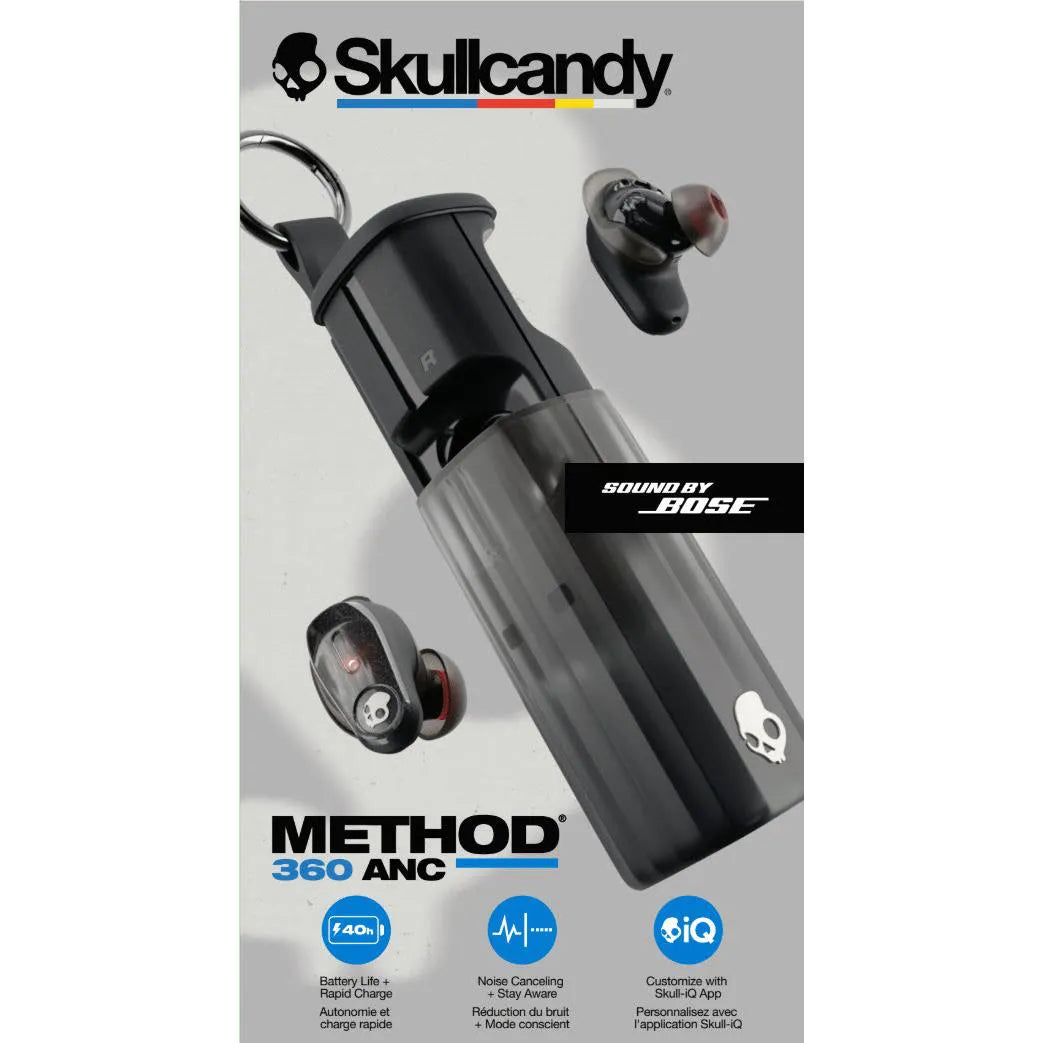 Skullcandy Method 360 ANC Wireless Earbuds, Sound by Bose