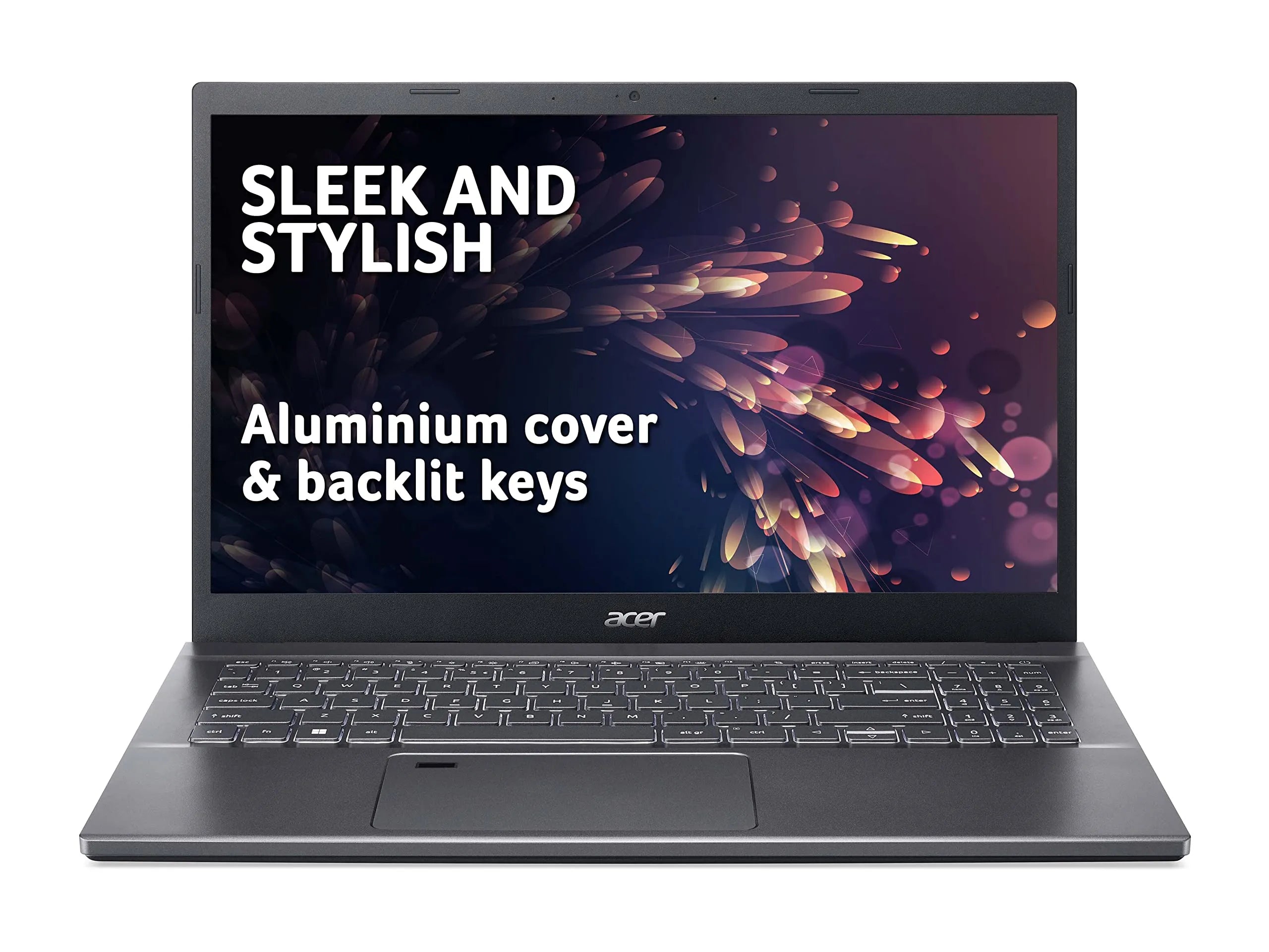 Acer Aspire 5 Raptor Lake 13th Gen Core i5 1335u DecaCore Processor 08GB 512GB SSD Intel Iris Xe Graphics 15.6" Full HD 1080p CV LED Display TPM W11 (Steel Gray, Acer Direct Local Warranty)(New)
