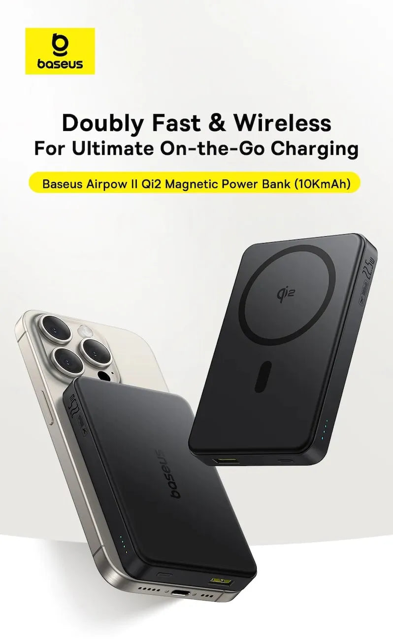 Baseus Airpow II Qi2 Magnetic PowerBank 10000mAh 22.5W