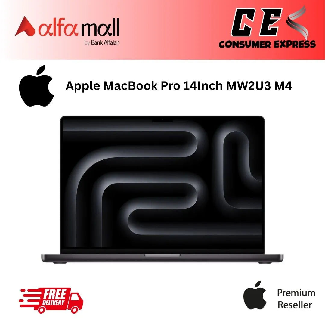Apple Macbook Pro 14inch MW2U3 M4 10Core CPU 10Core GPU 16GB 512GB Space Black New N Active Sealed