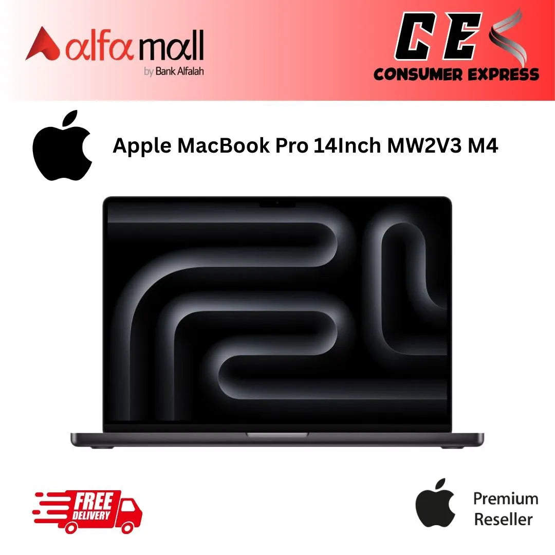 Apple Macbook Pro 14inch MW2V3 M4 10Core CPU 10Core GPU 16GB 1TB Space Black New N Active Sealed
