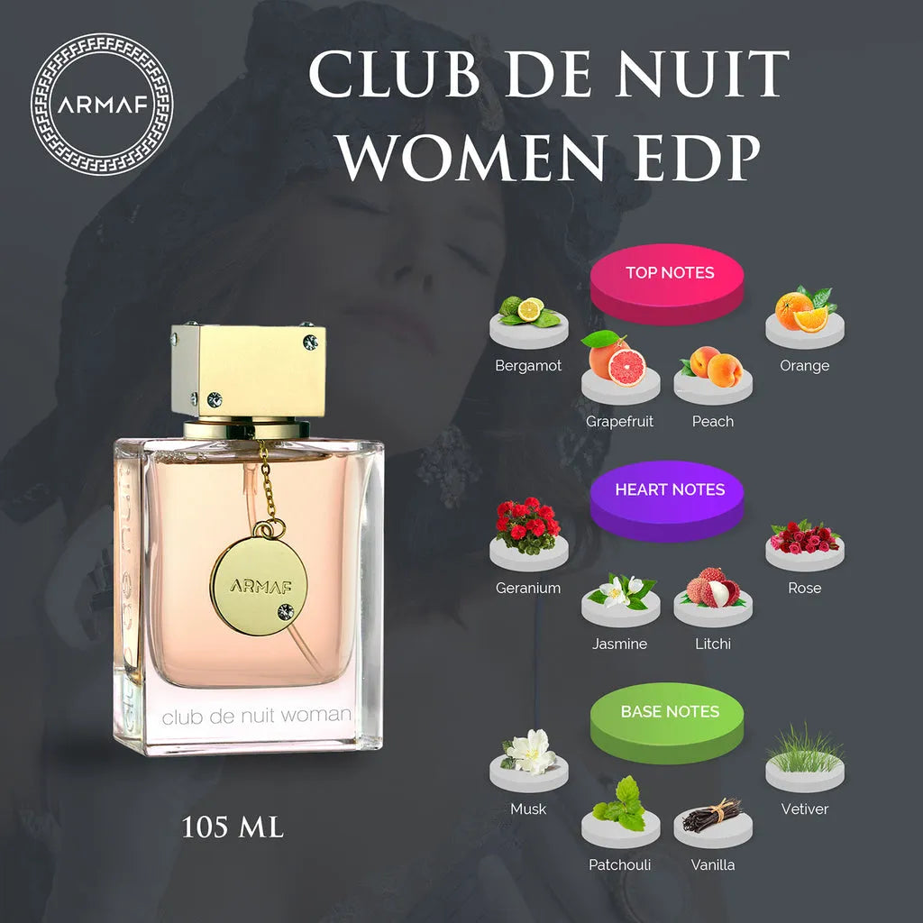 ARMAF Club De Nuit Women Eau de Toilette - 105ml (100% Authentic)