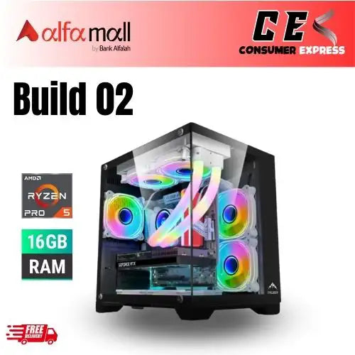 BUILD 02 | Frozer Warrior M Case, Ryzen 5 3600, 16GB, 128 GB, GTX 1060 6GB (Used), 500 HDD