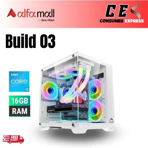 BUILD 03 | Frozer Warrior M Case, Intel i3 12100, 16GB, 128 SSD, GTX 1060 6GB (Used), 500 HDD