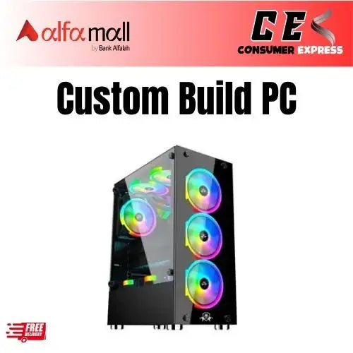 CUSTOM BULD PC | INTEL CORE i7 4TH GENERATION TOWER PC WITH AMD RX 590 8GB RGB GAMING CASE