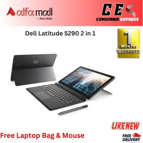Dell Litude 5290 2 in 1 Corei78th Gen 8 GB RAM 256 GB SSD Detachable
