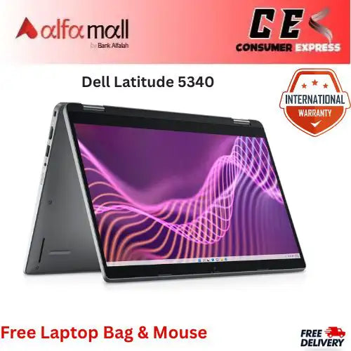 Dell Litude 5340 Corei513th Gen 134U 16GB RAM 256GB SSD Touchscreen 13.0€³ Display New, Internial Warranty