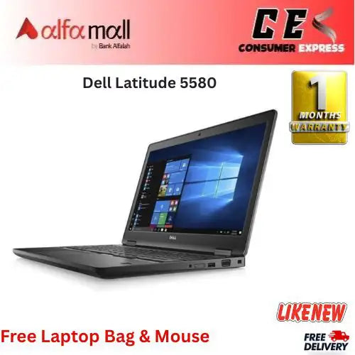 Dell Litude 5580 Corei77th Gen 16 GB RAM 256 GB SSD NVIDIA 2GB 930MX Graphics Card 15.6€³ Display