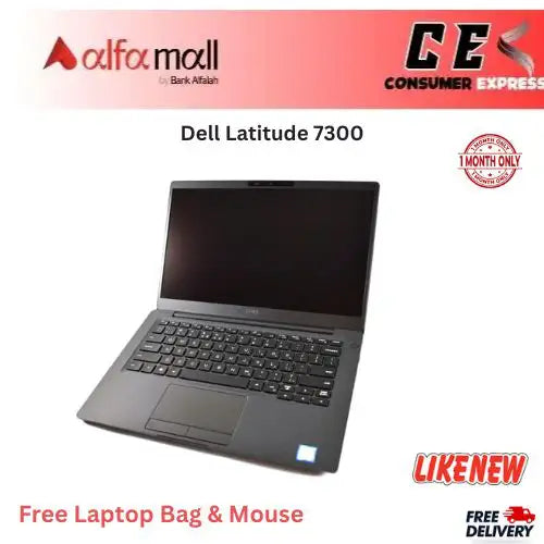 Dell Litude 7300 i5 8th Gen 16GB Ram 512GB SSD 13Inch FHD Display 2 Hours+ Btery timing (Like New) Free Bag & Mouse