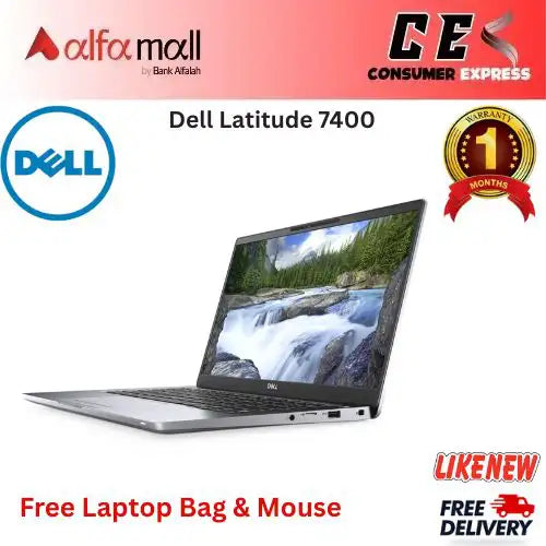 Dell Litude 7400 Slim Business Laptop Intel Core i58665U 8th Gen, 16GB DDR4 Ram, 512GB NVMe SSD, 14" FHD Display, Webcam, Charger (Like New) Free Bag & HP Mouse