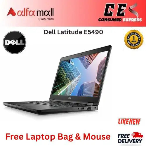 Dell Litude E5490 Business Laptop Notebook PC  Intel Core i58350U Quad Core CPU, 8GB RAM DDR4, 512GB SSD, 14 FHD (1920 x 1080) Display, HDMI, USBC, Webcam, Windows 10 Pro  Free Bag and Mouse (Like New)