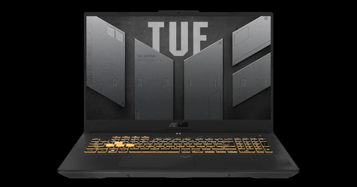 ASUS TUF Gaming F17 FX707VUHX175 Laptop Intel¨ Coreª i713620H 16GB DDR5 512GB SSD NVIDIA¨ GeForce RTXª 4050 6GB GDDR6 17.3" FHD IPS 144Hz GSync Backlit KB (Internial Warranty)