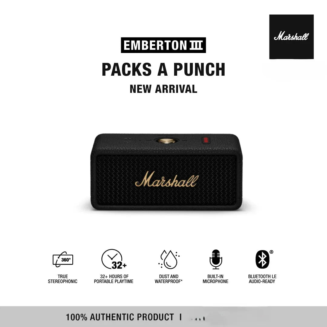 Marshall Emberton III Portable Bluetooth Speaker