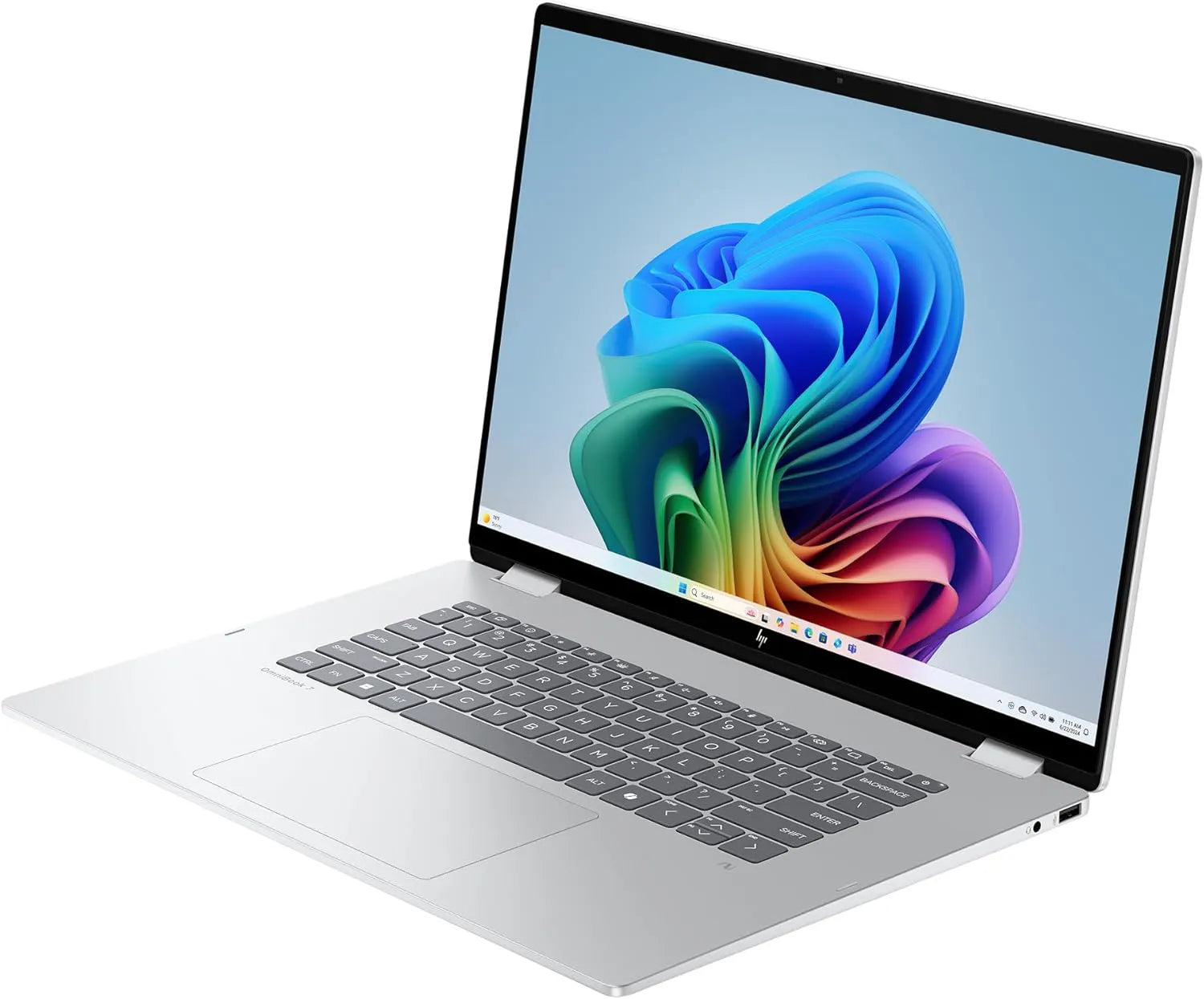 HP OMNI BOOK 7 FLIP 16 AU0070 ,INTEL CORE ULTRA 7-256V, 16GB RAM, 512GB SSD, INTEL ARC 140V, 16" 2K IPS LED TOUCH X360, BACKLIT ENGLISH KEYBOARD, WIN11 HOME GLACIER SILVER (Brand New, International Warranty)