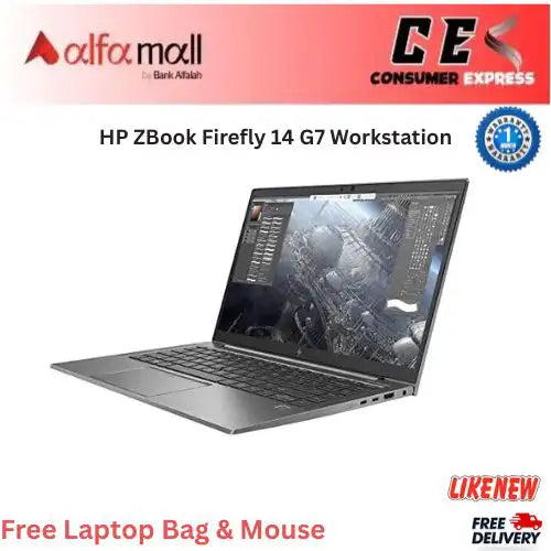 HP ZBook Firefly 14 G7 Worksti €“ Core i5 10th Gen, 16GB RAM, 512GB SSD, 14Inch FHD, Backlit KB €“ Windows 10 Pro (Like New)  Free Bag & Mouse