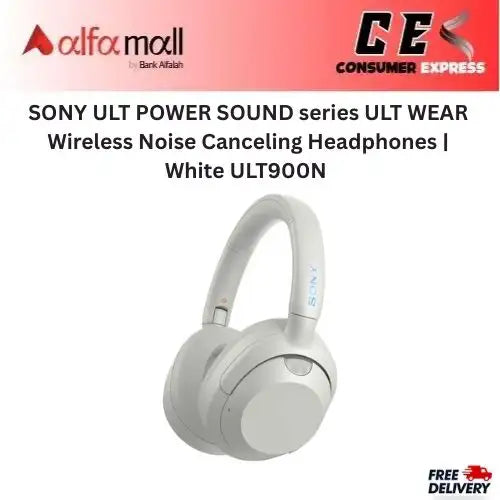 SY ULT POWER SOUND series ULT WEAR Wireless Noise Canceling Headphes  White ULT900N