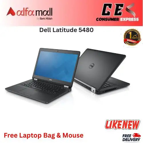 Dell Litude 5480 Core i7 7th Gen 8GB RAM 256GB SSD 14 Inch FHD 2GB Nvidia Graphics (Like New) Free Bag & Mouse