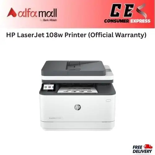 HP LaserJet 108w Printer (Official Warranty)