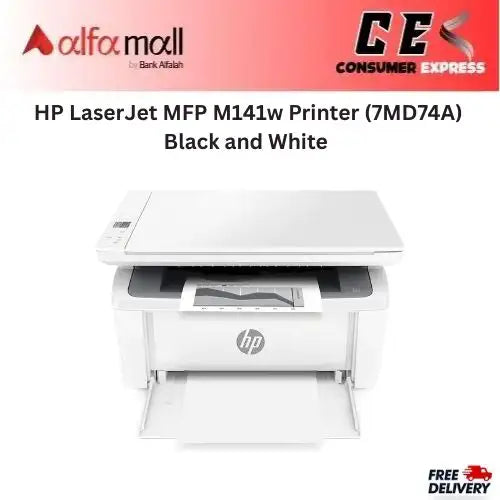 HP LaserJet MFP M141w Printer (7MD74A) Black and White