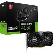 MSI GeForce RTX 4060 VENTUS 2X BLACK 8G OC Video Graphics Card