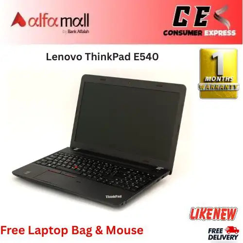 Lenovo ThinkPad E540 Corei54th Gen 8GB RAM 256GB SSD 15.6€³ Display (Like New) Free Bag & Mouse