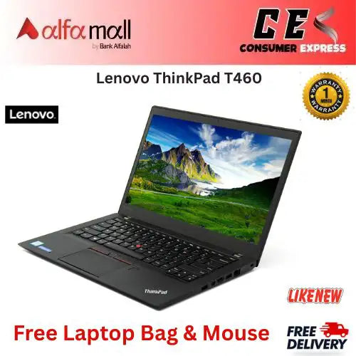 Lenovo ThinkPad T460 Notebook Intel Core I56th Gen, Webcam, 14 Inch Display, 16G RAM, 512GB SSD, USB 3.0, HDMI  Free Bag and Mouse(Like New)