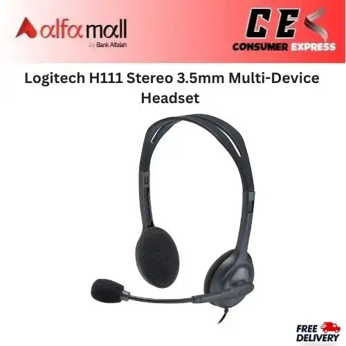 Logitech H111 Stereo 3.5mm MultiDevice Headset