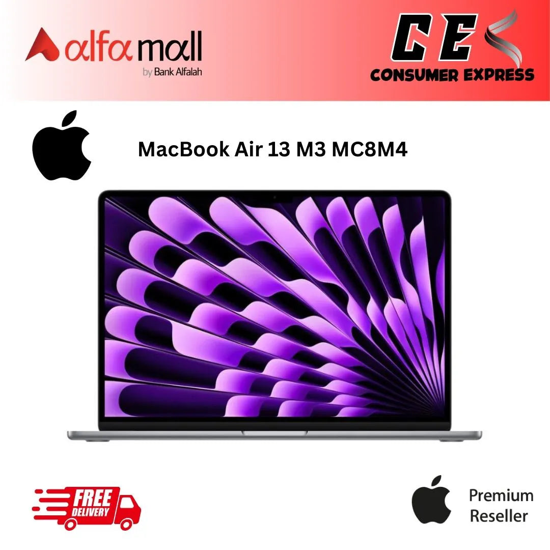 Macbook Air 13 M3 MC8M4 8C CPU 10C GPU 24GB 512GB Space Gray New N Active Sealed