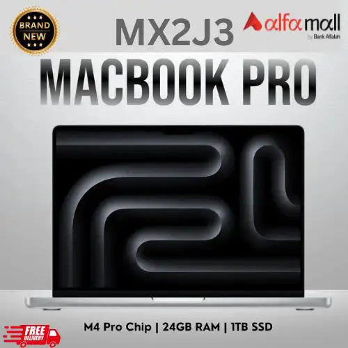 Apple MacBook Pro 14" Apple M4 Pro 14Core 24GB 1TB 20Core GPU MX2J3 Space Black N Active Sealed