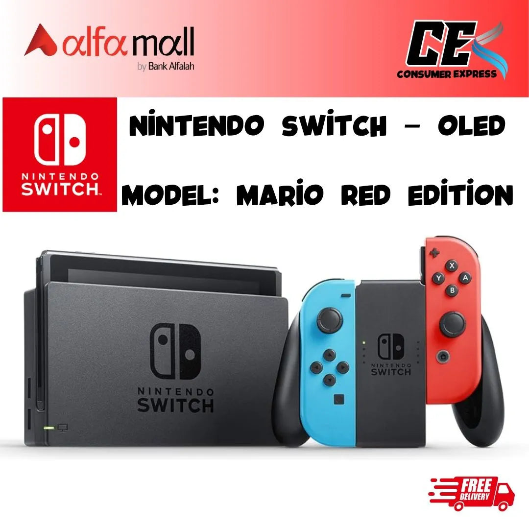 Nintendo Switch - OLED Model: Mario Red Edition (New)
