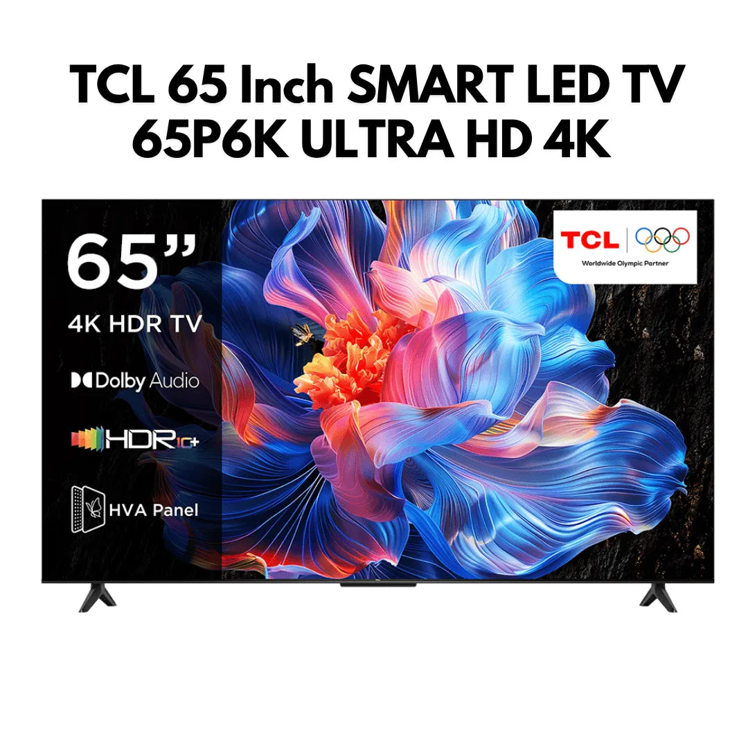 TCL LED 65 inches 4K UHD TV 65P6K Google TV With Dolby Audio (Latest Model)