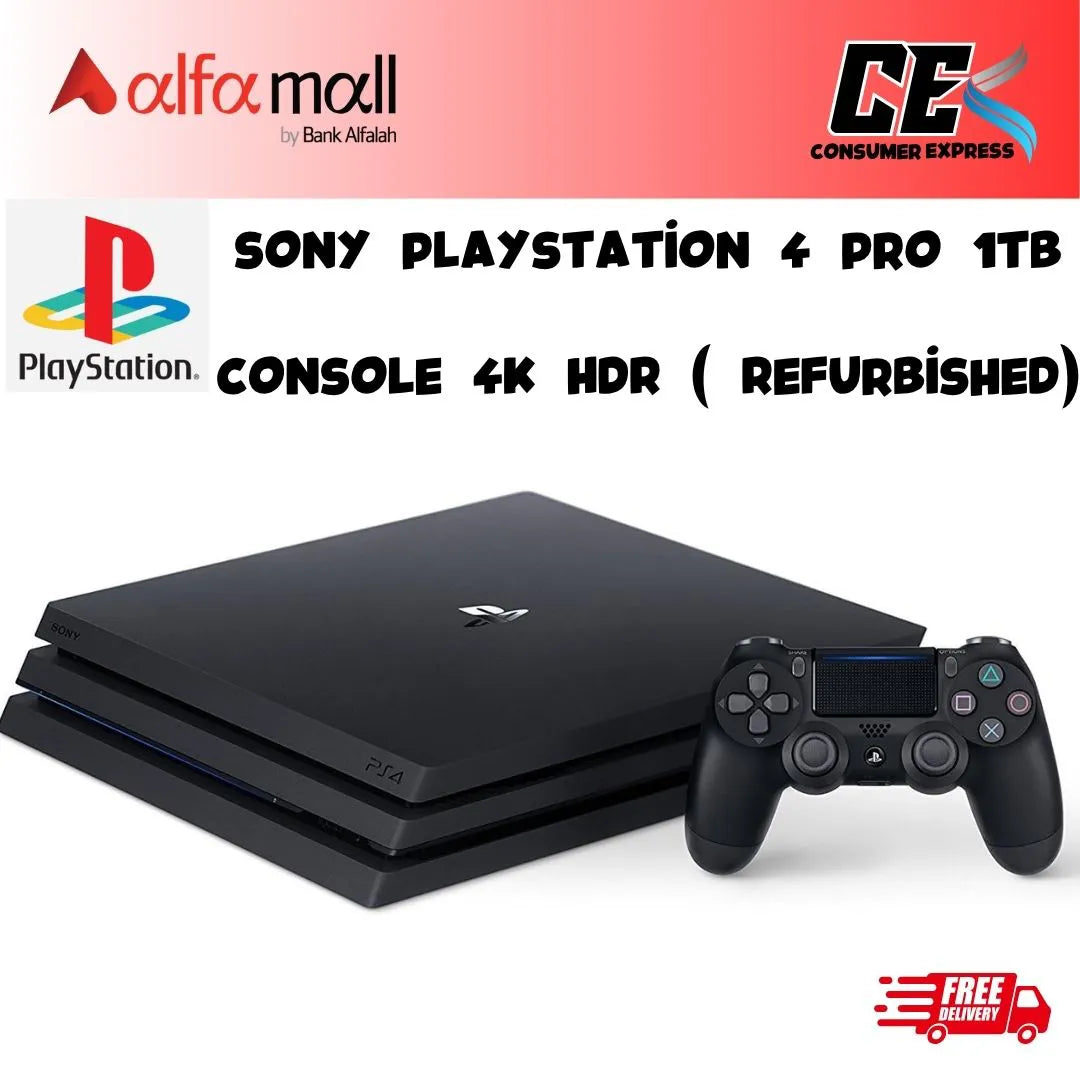 Sony PlayStation 4 Pro 1TB Console 4K HDR (Refurbished) - (Refurbished)