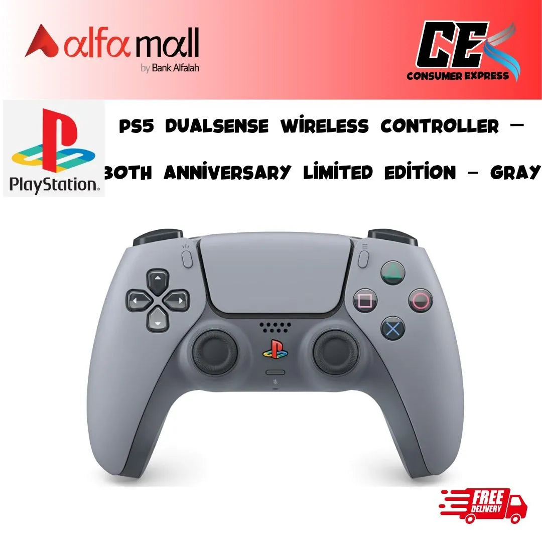 PS5 DualSense Wireless Controller – 30th Anniversary Limited Edition - Gray