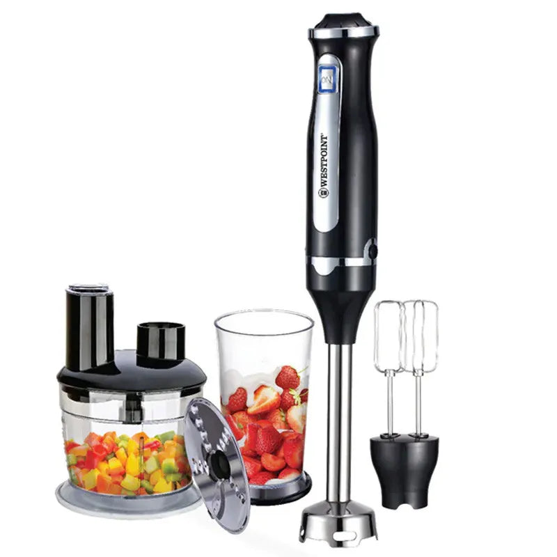 Westpoint Hand Blender 3 in 1 Model WF-9916 with Stainless Steel Blade & 2 Year Official Warranty