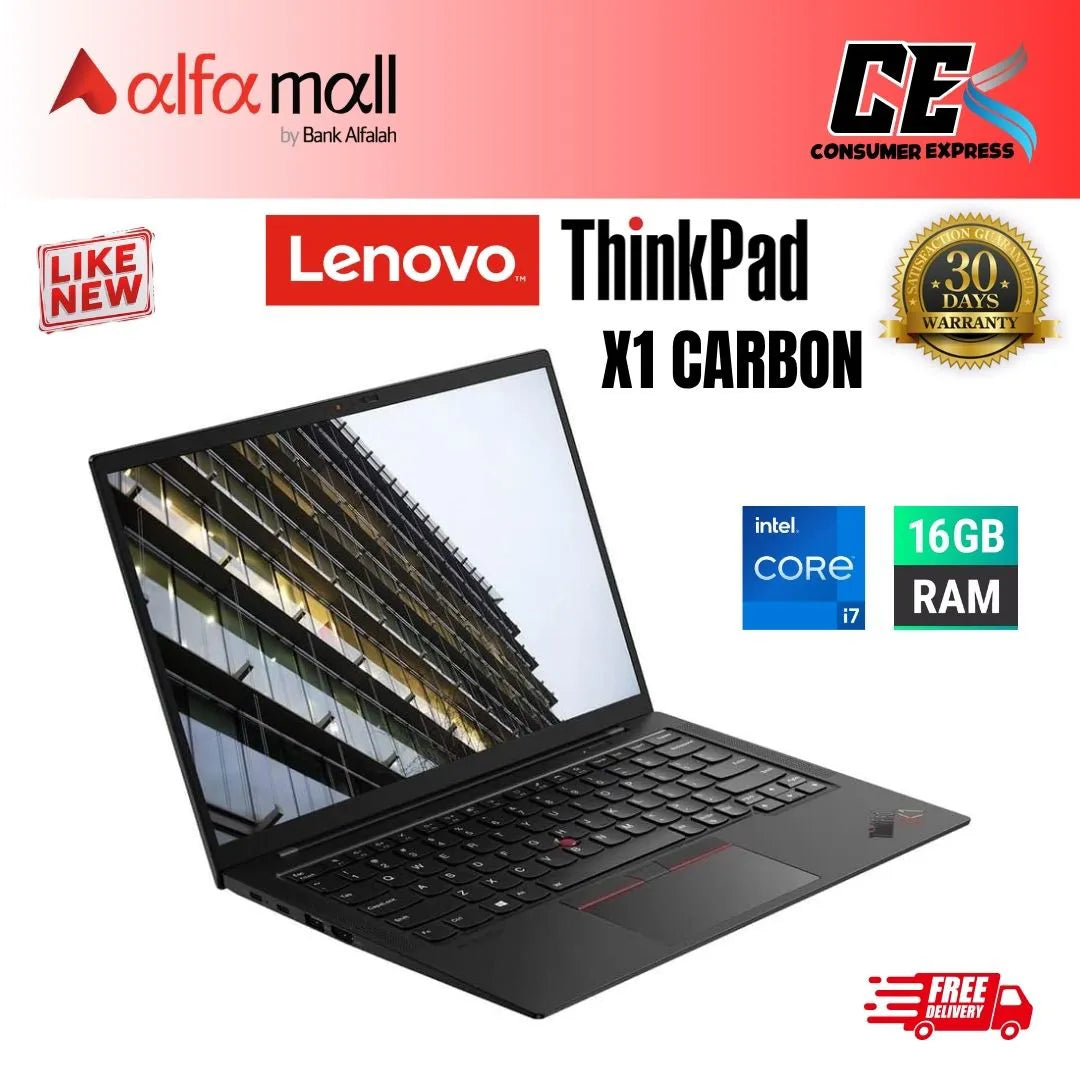 Lenovo Thinkpad X1 Carbon i7 10th Gen 16GB Ram 256GB SSD (Like New) - Free Bag & HP Wireless Mouse